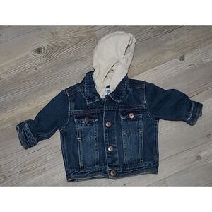 Genuine Baby Denim Jean‎ Jacket Hooded Casual Toddler 6M